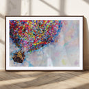 Don't Look Up Movie Canvas Wall Art - Vibrant Floating House