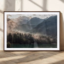 Foggy Mountain Canvas Print Forest Wall Art