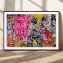 Follow Your Dreams & Love is All We Need Graffiti Street Art