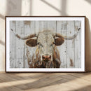 Rustic Longhorn Bull Wall Art Canvas Set – Western-Inspired by MyGreatCanvas | Canvas Wall Art Prints | Photo Prints & Wall Decor