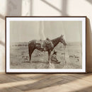 Cowboy Wall Art - Western Horse Canvas Print - Vintage