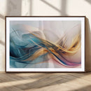 Abstract Flowing Colors Wall Art Canvas Print