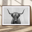 Highland Wall Art Canvas Print – Minimalist Black and White by MyGreatCanvas | Canvas Wall Art Prints | Photo Prints & Wall Decor