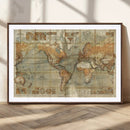 Push Pin World Map Canvas Print – Travel Tracker Wall Art