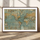 Push Pin World Map Canvas Print – Travel Tracker Wall Art