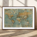 Push Pin World Map Canvas Print – Travel Tracker Wall Art