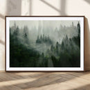 Misty Forest Wall Art – Tranquil Green Woodland Canvas by MyGreatCanvas | Canvas Wall Art Prints | Photo Prints & Wall Decor