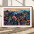 Colorful Abstract Landscape Wall Art Print Canvas - Vibrant
