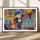 Pop Art Monopoly Man Canvas Wall Art Print - Bold and