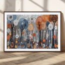Abstract Winter Landscape Canvas Wall Art Print - Large