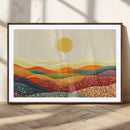 YAYOI KUSAMA Colorful Dot Art Landscape Canvas - Framed