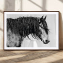 Majestic Horse Wall Art – Framed Black White Portrait Canvas by MyGreatCanvas | Canvas Wall Art Prints | Photo Prints & Wall Decor