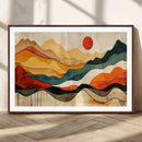 Mid Century Wall Art Print  - Abstract Woodland Print -