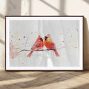 Cardinal Bird Canvas Wall Art - Male and Female Cardinal by MyGreatCanvas | Canvas Wall Art Prints | Photo Prints & Wall Decor