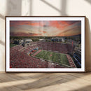 Indiana Memorial Stadium Wall Art Canvas Print, Framed