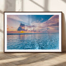Ocean Sunset Canvas Wall Art Print – Tranquil Seascape
