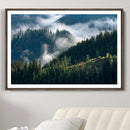 Misty Forest Wall Art Canvas Print – Pine Hills Foggy by MyGreatCanvas | Canvas Wall Art Prints | Photo Prints & Wall Decor