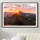 Mountain Sunrise Wall Art Canvas Print – Alpine Ridge by MyGreatCanvas | Canvas Wall Art Prints | Photo Prints & Wall Decor