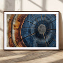 Framed Abstract Tree Ring Wall Art Print Natural Rustic Wood by MyGreatCanvas | Canvas Wall Art Prints | Photo Prints & Wall Decor