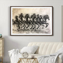 Galloping Horses Wall Art Canvas Print – Framed Wild