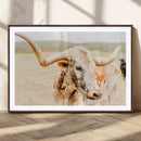 Texas Longhorn Wall Art Canvas Print – Framed Speckled Cow by MyGreatCanvas | Canvas Wall Art Prints | Photo Prints & Wall Decor