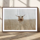 Texas Longhorn Wall Art Canvas Print – Framed Lone Cattle by MyGreatCanvas | Canvas Wall Art Prints | Photo Prints & Wall Decor