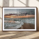 Ocean Sunset Wall Art Canvas Print – Framed Beach Waves