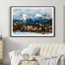 Grand Teton Park Wall Art Canvas Print – Framed Alpine Lake