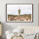 Saguaro Cactus Wall Art Canvas Print – Framed Desert