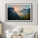 Yosemite Valley Wall Art Canvas Print – Framed Mountain