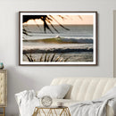 Sunset Surf Wall Art Canvas Print – Framed Golden Hour Waves