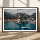 Amalfi Coast Wall Art – Framed Italian Seaside Canvas by MyGreatCanvas | Canvas Wall Art Prints | Photo Prints & Wall Decor