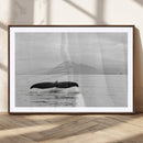Whale Tail Wall Art – Framed Black White Ocean Canvas by MyGreatCanvas | Canvas Wall Art Prints | Photo Prints & Wall Decor
