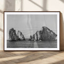 Coastal Wall Art – Framed Black White Ocean Canvas Artwork, by MyGreatCanvas | Canvas Wall Art Prints | Photo Prints & Wall Decor