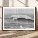 Monochrome Seascape Wall Art Canvas Print – Framed Surf Wave by MyGreatCanvas | Canvas Wall Art Prints | Photo Prints & Wall Decor
