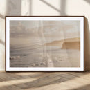 Misty Coastal Wall Art Canvas Print – Framed Golden Sunset by MyGreatCanvas | Canvas Wall Art Prints | Photo Prints & Wall Decor
