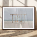 Beach Swing Wall Art Canvas Print – Framed Quiet Beach Art by MyGreatCanvas | Canvas Wall Art Prints | Photo Prints & Wall Decor