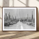 Winter Wall Art Canvas Print – Framed Cactus Path Art by MyGreatCanvas | Canvas Wall Art Prints | Photo Prints & Wall Decor