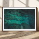Ocean Surf Wall Art Canvas Print – Framed Vibrant Blue by MyGreatCanvas | Canvas Wall Art Prints | Photo Prints & Wall Decor