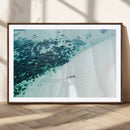 Minimal Beach Wall Art Canvas Print – Framed Ocean Swimming by MyGreatCanvas | Canvas Wall Art Prints | Photo Prints & Wall Decor