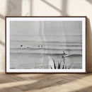 Surfer Silhouette Wall Art – Framed Calm Ocean Canvas by MyGreatCanvas | Canvas Wall Art Prints | Photo Prints & Wall Decor