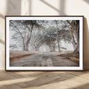 Cypress Tunnel Wall Art Canvas Print – Framed Misty Road Art by MyGreatCanvas | Canvas Wall Art Prints | Photo Prints & Wall Decor