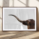 Texas Longhorn Wall Art Canvas Print – Framed Minimalist Cow by MyGreatCanvas | Canvas Wall Art Prints | Photo Prints & Wall Decor
