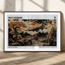 Modern Japanese Wall Art Canvas Print – Framed Abstract