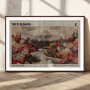 Modern Japanese Wall Art Canvas Print – Framed Abstract