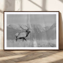 Elk Wildlife Wall Art Canvas Print – Framed Mountain Elk Art by MyGreatCanvas | Canvas Wall Art Prints | Photo Prints & Wall Decor