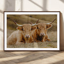 Highland Cow Wall Art Canvas Print – Framed Rustic Animal by MyGreatCanvas | Canvas Wall Art Prints | Photo Prints & Wall Decor