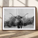 Longhorn Photography Wall Art Canvas Print – Framed Western by MyGreatCanvas | Canvas Wall Art Prints | Photo Prints & Wall Decor