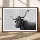 Longhorn Photography Wall Art Canvas Print – Framed Western by MyGreatCanvas | Canvas Wall Art Prints | Photo Prints & Wall Decor