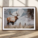 Elk Photography Wall Art Canvas Print – Framed Mountain by MyGreatCanvas | Canvas Wall Art Prints | Photo Prints & Wall Decor